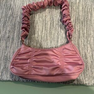 Pink Ruched Women's Bag